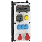 E-TERM - Steckdosenkombi VARIABOX WM 0011-3 FI063 IP44 RJ VARIABOX-XL B230xH520xT213mm