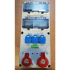E-TERM - Steckdosenkombi VARIABOX WM 0011-3 FI063 IP54 VARIABOX-XL B230xH520xT213mm