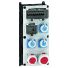 E-TERM - Steckdosenkombi VARIABOX WM 0011-3 FI063 IP67 VARIABOX-XL B230xH520xT214mm
