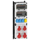 E-TERM - Steckdosenkombi VARIABOX WM 0022-3 FI063 IP44 RJ VARIABOX-XXL B230xH650xT213mm