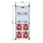 E-TERM - Steckdosenkombi VARIABOX WM 0040-0 FI000 IP44 VARIABOX-XL B230xH520xT207mm