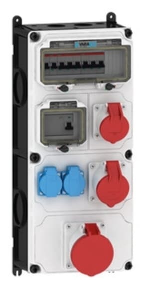E-TERM - Steckdosenkombi VARIABOX WM 0111-2 FI063 IP44 VARIABOX-XL B230xH520xT229mm