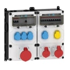 E-TERM - Steckdosenkombi VARIABOX WM 0111-4 FI063 IP44 RJ VARIABOX-LDUO B460xH390xT229mm