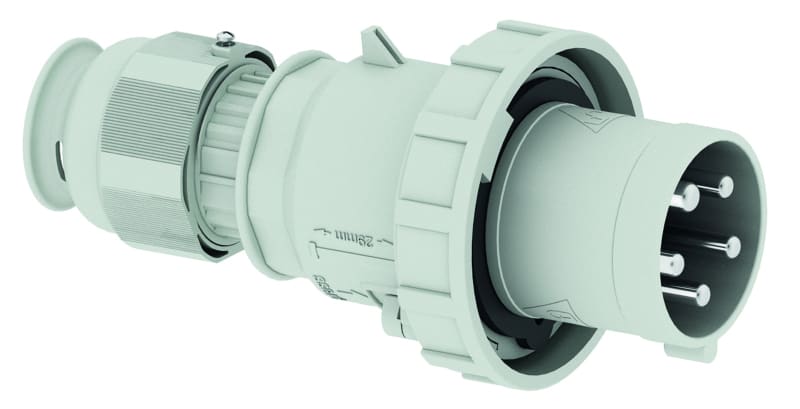 BALS - Stecker TE 63A 5p >50V 1h IP67 Ni 21400