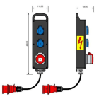E-TERM - Vollgummiverteiler BL 0001-2 FI000 KAB PORTBOX Blockverteiler L450xB115xT130mm