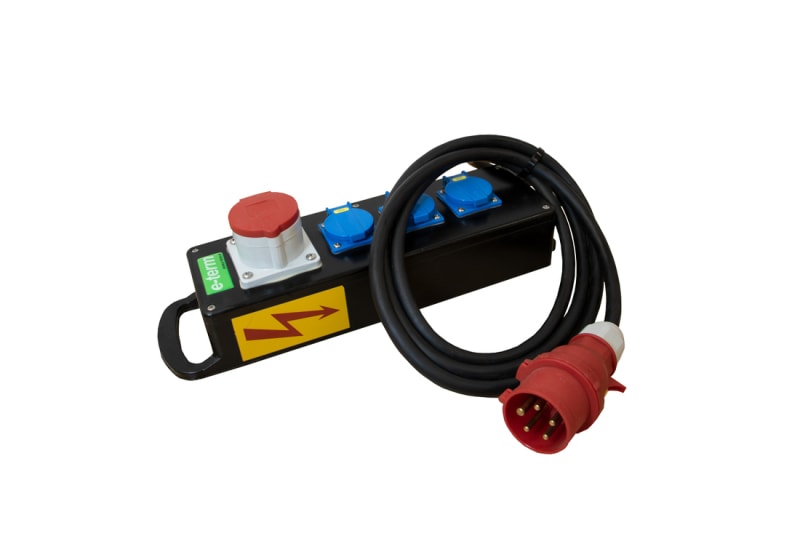 E-TERM - Vollgummiverteiler BL 0001-3 FI000 KAB PORTBOX Blockverteiler L450xB115xT130mm