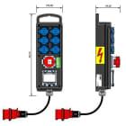 E-TERM - Vollgummiverteiler BL 0001-6 FI040 KAB PORTBOX Blockverteiler L490xB155xT145mm