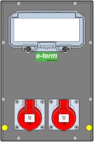 E-TERM - Vollgummiverteiler MODBOX WM 0002-0 FI000 IP44 MODBOX-midi B255xH384xT197mm