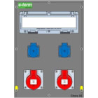 E-TERM - Vollgummiverteiler MODBOX WM 0002-2 FI040 IP54 MODBOX-L B300xH420xT237mm