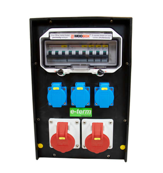 E-TERM - Vollgummiverteiler MODBOX WM 0002-3 FI000 IP44  MODBOX-midi B255xH384xT197mm