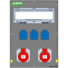 E-TERM - Vollgummiverteiler MODBOX WM 0002-3 FI040 IP44 MODBOX-L B300xH420xT237mm