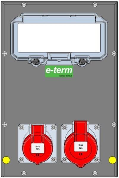 E-TERM - Vollgummiverteiler MODBOX WM 0011-0 FI000 IP44 MODBOX-midi B255xH384xT203mm