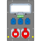 E-TERM - Vollgummiverteiler MODBOX WM 0011-3 FI000 IP44 MODBOX-midi B255xH384xT203mm