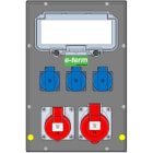 E-TERM - Vollgummiverteiler MODBOX WM 0011-3 FI000 IP44  MODBOX-midi B255xH384xT203mm