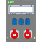 E-TERM - Vollgummiverteiler MODBOX WM 0020-3 FI063 IP44  MODBOX-L B300xH420xT243mm