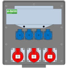 E-TERM - Vollgummiverteiler WM 0003-4 FI063 IP44 B370xH396xT225mm