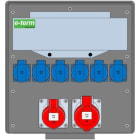 E-TERM - Vollgummiverteiler WM 0011-6 FI063 IP44 B370xH396xT225mm