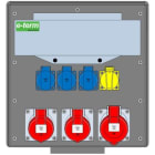 E-TERM - Vollgummiverteiler WM 0012-3 FI040 IP44 RJ B370xH396xT225mm