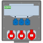 E-TERM - Vollgummiverteiler WM 0012-3 FI040 IP54 B370xH396xT225mm