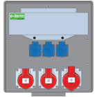 E-TERM - Vollgummiverteiler WM 0012-3 FI063 IP44 B370xH396xT225mm