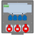 E-TERM - Vollgummiverteiler WM 0012-4 FI040 IP44 B370xH396xT225mm