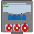 E-TERM - Vollgummiverteiler WM 0012-4 FI063 IP44 B370xH396xT225mm