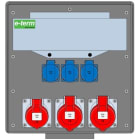 E-TERM - Vollgummiverteiler WM 0021-3 FI063 IP44 B370xH396xT225mm