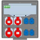 E-TERM - Vollgummiverteiler WM 0022-4 FI040 IP44 B370xH396xT225mm