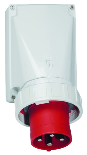 BALS - Wandgerätestecker 63A 4p 400V 6h IP67/69 Ni 24035