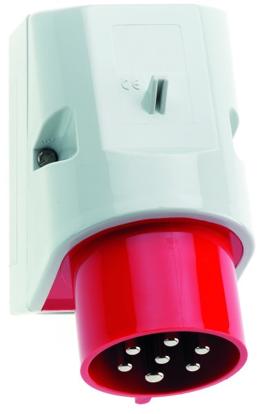 BALS - Wandgerätestecker TE 32A 7p 400V 6h IP44 Ni 24196