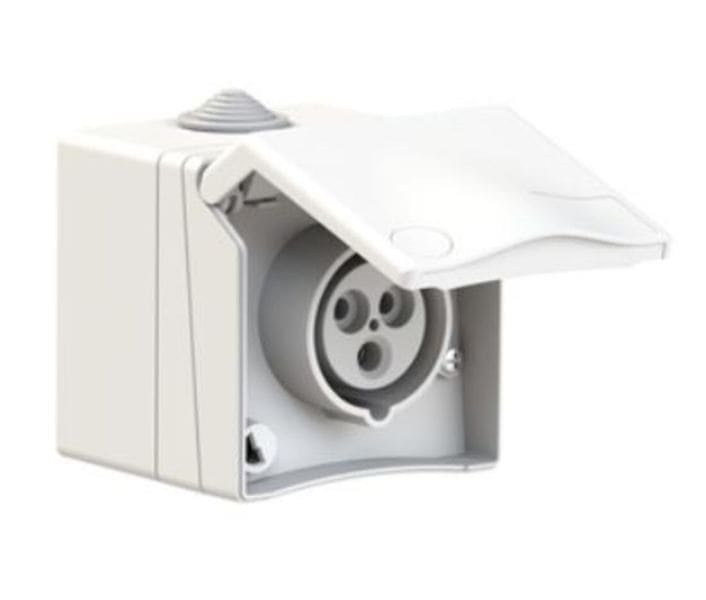 BALS - Wandsteckdose 16A 3p 250V 6h IP44 TH Ni 110710