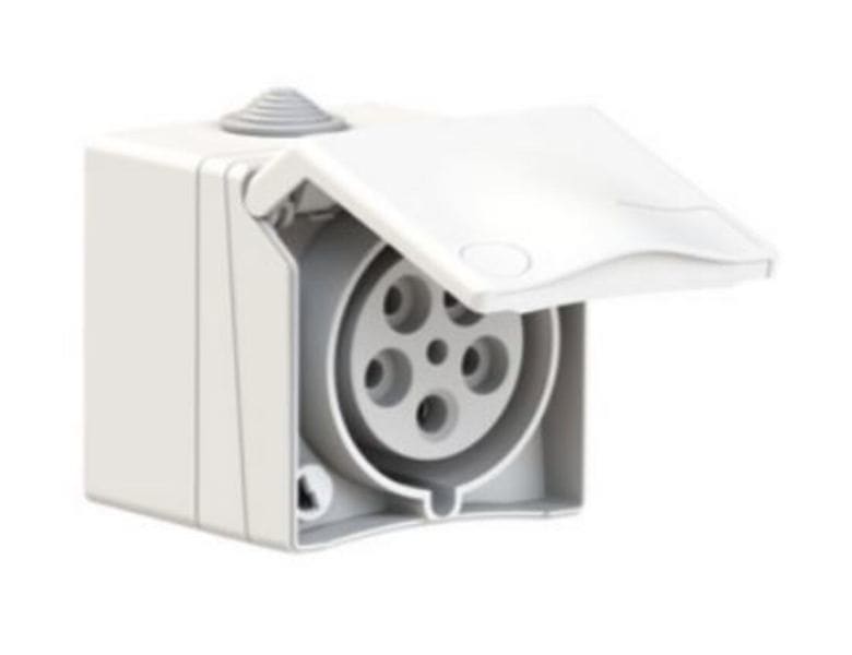 BALS - Wandsteckdose 32A 5p 400V 6h IP44 TH Ni 110712