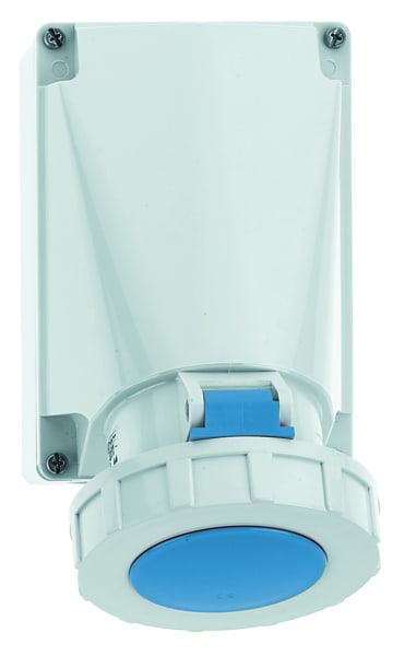 BALS - Wandsteckdose 63A 4p 230V 6h IP67/69 Ni 1160