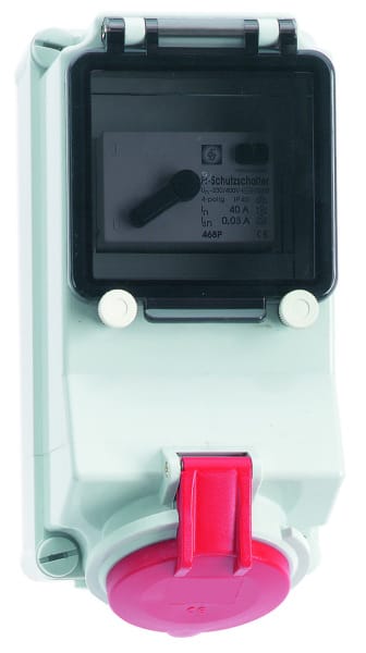 BALS - Wandsteckdose SL TE 16A 5p 400V 6h IP44 Ni 15076