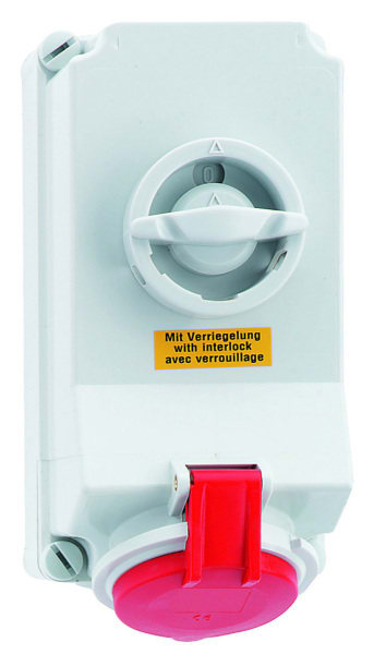 BALS - Wandsteckdose SL TE 32A 5p 400V 6h IP44 Ni 16043