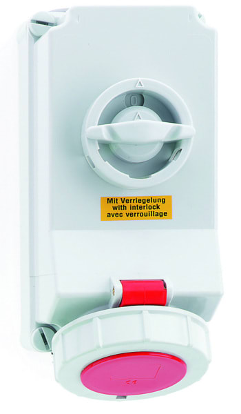 BALS - Wandsteckdose SL 32A 5p 400V 6h IP67/69 Ni 160177