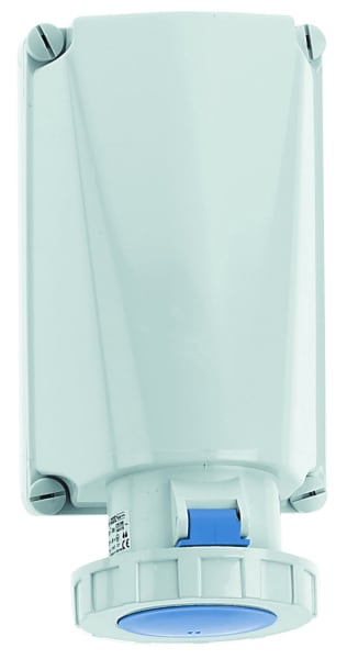 BALS - Wandsteckdose TE 125A 3p 250V 6h IP67/69 Ni 11437