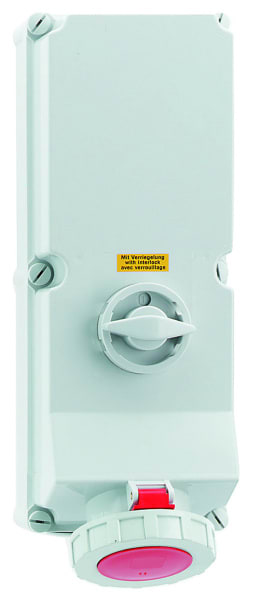 BALS - Wandsteckdose TE 125A 4p 400V 6h IP67 Ni 16621