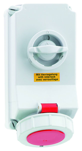 BALS - Wandsteckdose TE 16A 7p 400V 6h IP67 Ni 16380