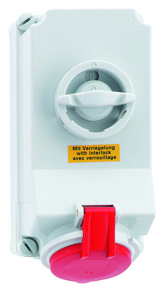 BALS - Wandsteckdose SL TE 32A 4p 400V 6h IP44 Ni 16042