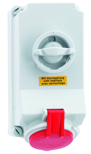BALS - Wandsteckdose TE 32A 7p 400V 6h IP44 Ni 160438