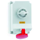 BALS - Wandsteckdose TE 63A 4p 400V 6h IP44 Ni 16605