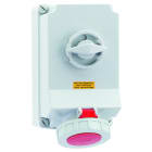 BALS - Wandsteckdose 63A 4p 400V 6h IP67/69 Ni 16604