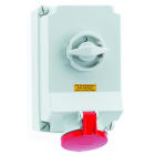 BALS - Wandsteckdose TE 63A 5p 400V 6h IP44 Ni 16603