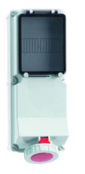 BALS - Wandsteckdose TE 63A 5p 400V 6h IP67 Ni 15047