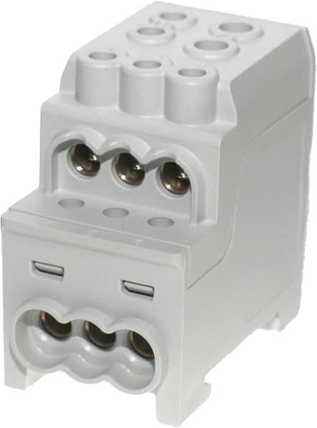 HORA ETEC - ZK 70/1 6x16mm² Unterverteilerblock UVB AL/Cu grau