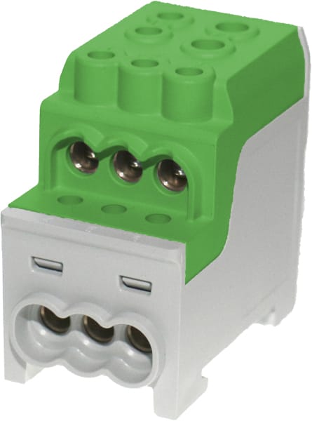 HORA ETEC - ZK 70/1 6x16mm² Unterverteilerblock UVB AL/Cu grün