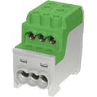 HORA ETEC - ZK 70/1 6x16mm² Unterverteilerblock UVB AL/Cu grün