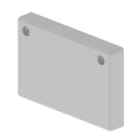 UNEX - 66 Endstück grau RAL7035 60x100 U23X