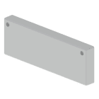 UNEX - 66 Endstück grau RAL7035 60x200 U23X